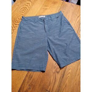 TRAVIS MATHEW Shorts Mens 34 GRAY BLUE Preowned Summer Spring Vacation  Used